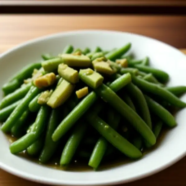 Haricots verts sambal goreng, façon indonésienne