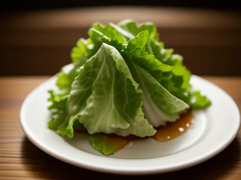 dorar rebanadas de lechuga