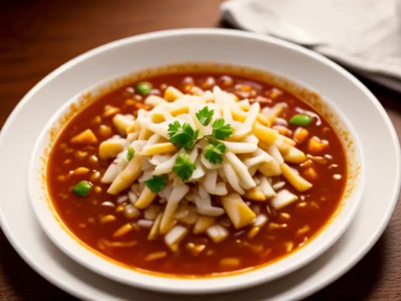 Hühnersuppe mit Paprika