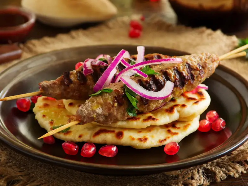 Eigen gemaakte kebab
