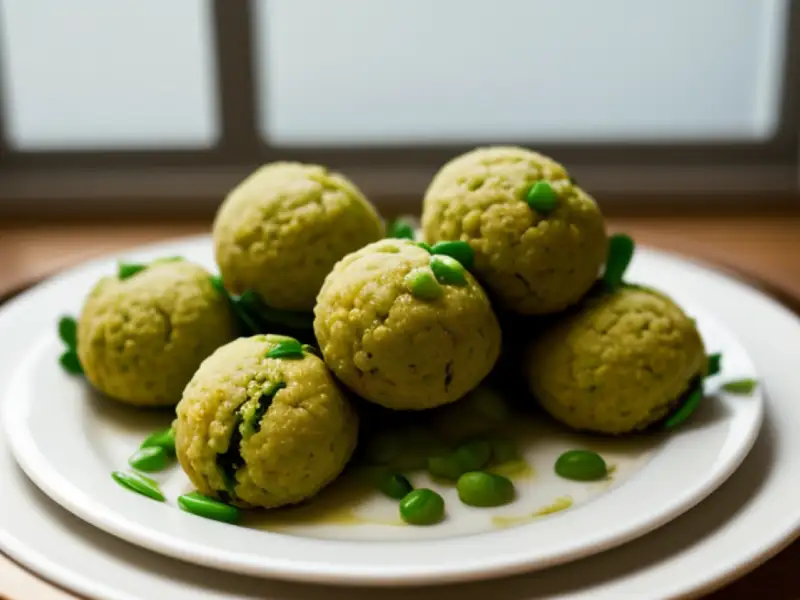 Indische Falafel mit Kichererbsen und Bohnen