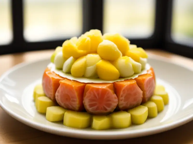 Insalata Mimosa con pesce in scatola