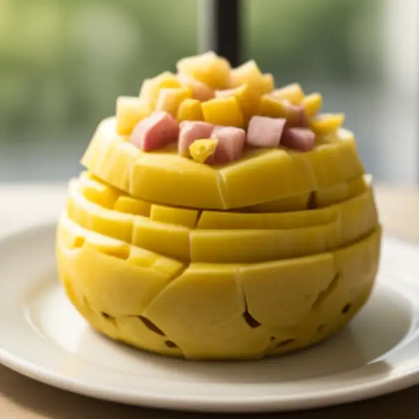 Insalata a strati con ananas e pollo