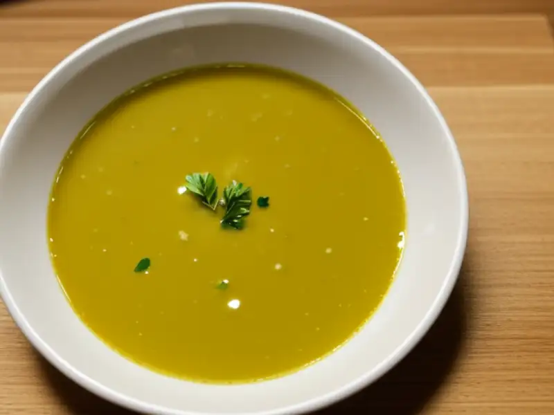 Gemüsesuppe mit Kräutern und Kreuzkümmel