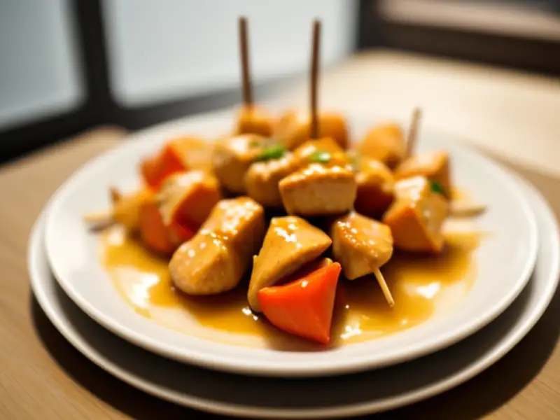 Chicken jali kabab, rolinhos de frango picante em renda de ovo
