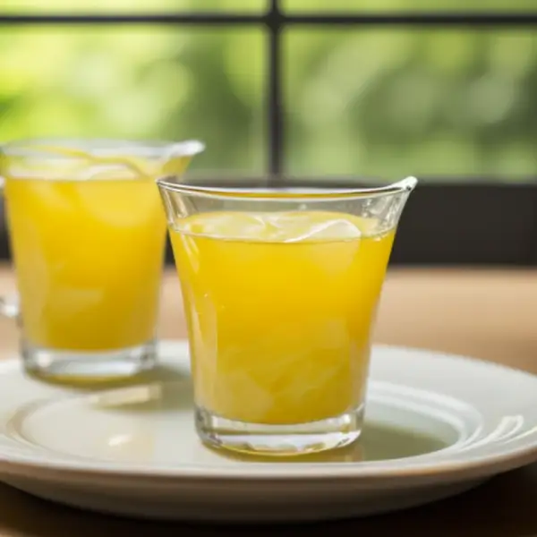 Jaque sucrée en sirop doré au citron