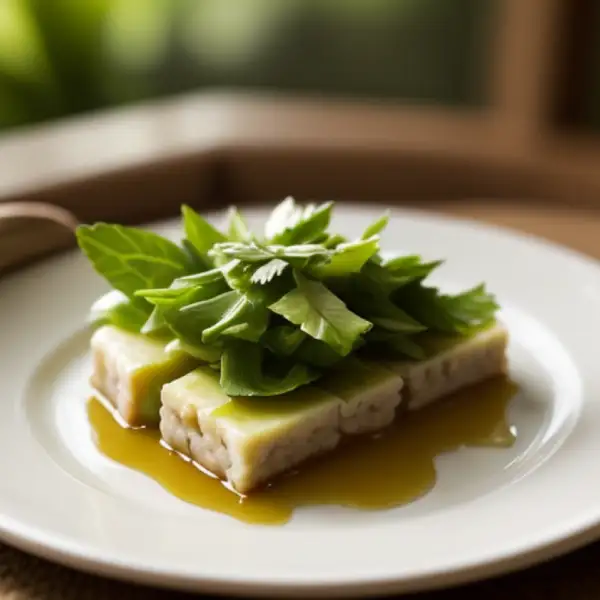 Gardener, Philippine terrine made with banana leaves