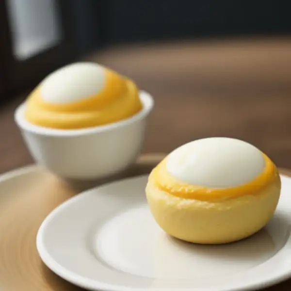 Jasmintee-Soufflés mit Puderzucker