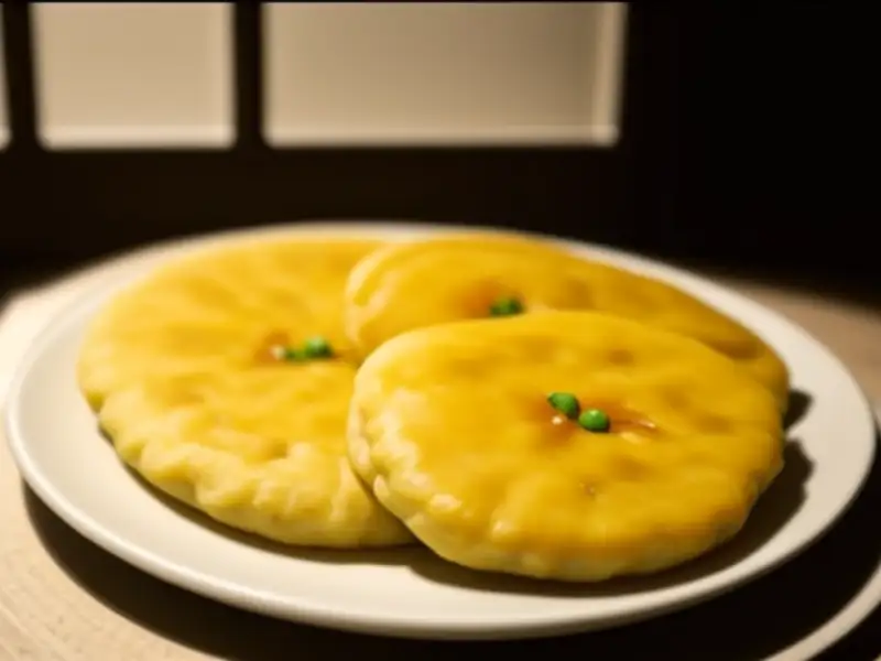 Kachoris crujientes rellenos de lentejas mungo