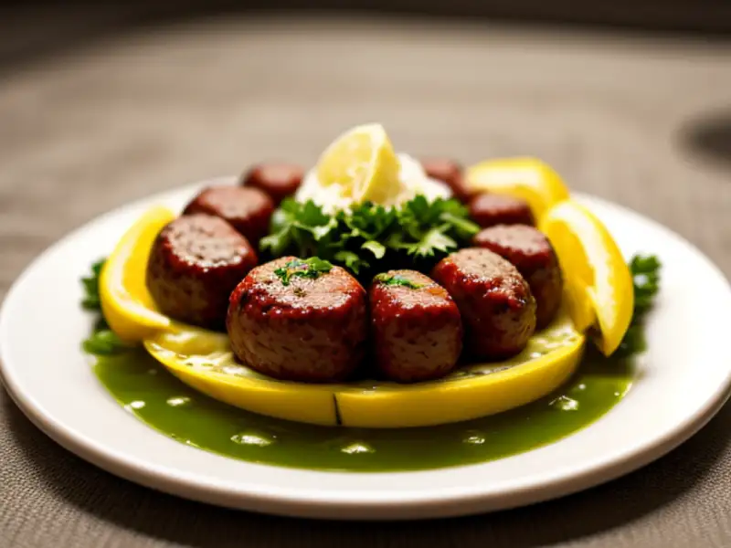 Kafta grelhada com salsinha e especiarias suaves