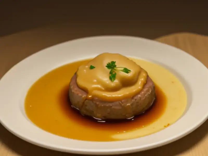 Varkensschenkel gestoofd en aardappelpuree