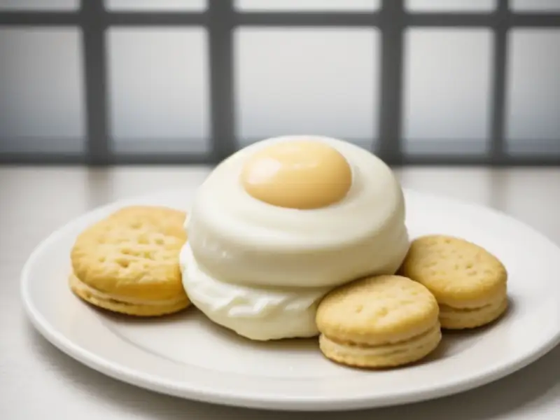 Käse-Kekse mit Frischkäse, Sahne und frischen Früchten