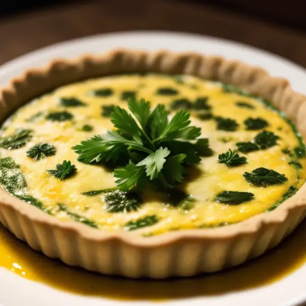 Qutab mit Wildkräutern, aserbaidschanische Pfannkuchen
