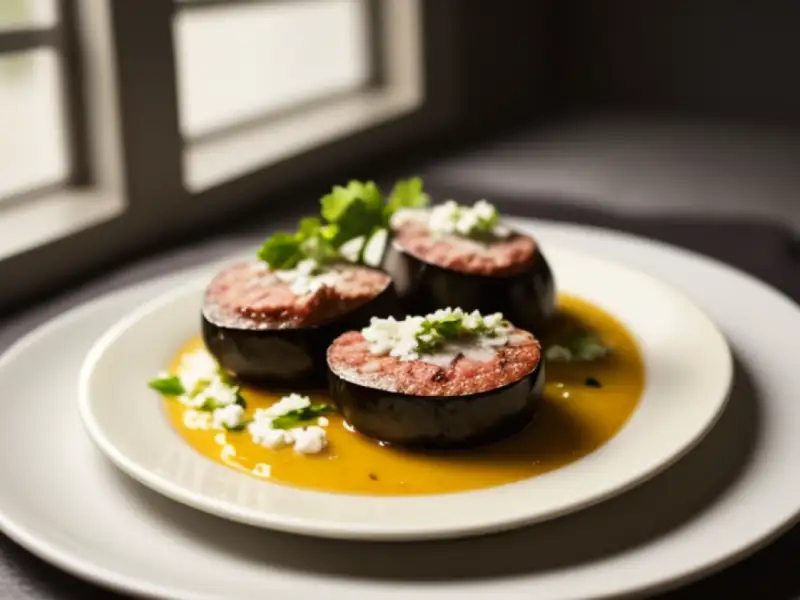 Kebab con melanzane e carne