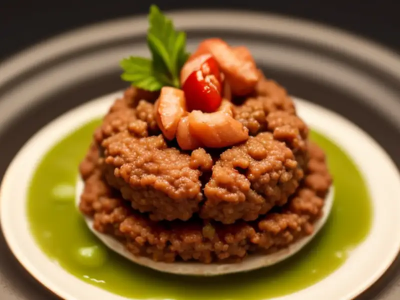 Kafta de forno com ervas (siniyet kefta)