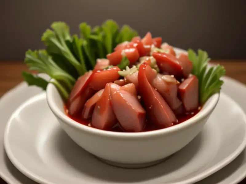 Kimchi caseiro de acelga chinesa, picante