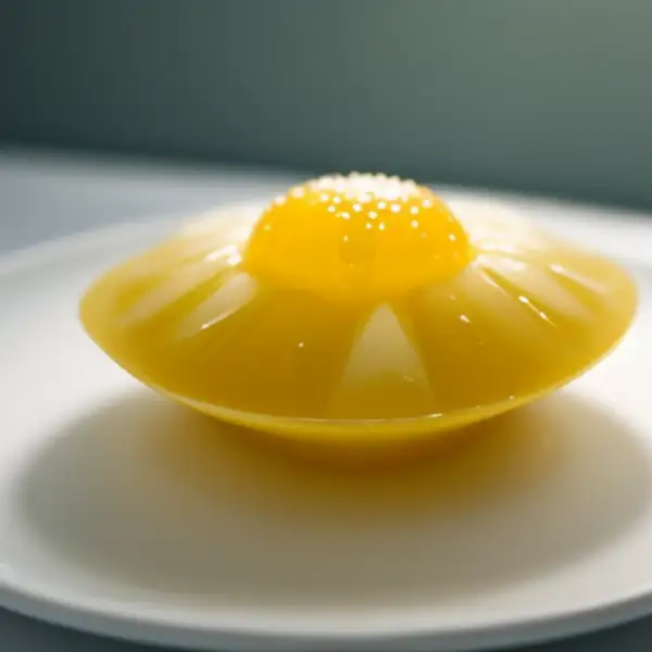 Apfelmus-Dessert, geliartige Konsistenz