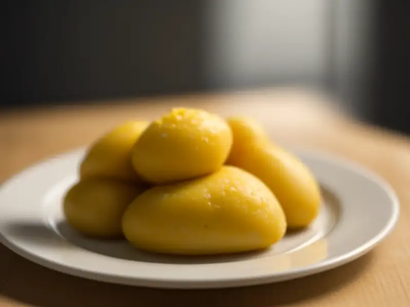 Kroppkakor de Öland com batata crua