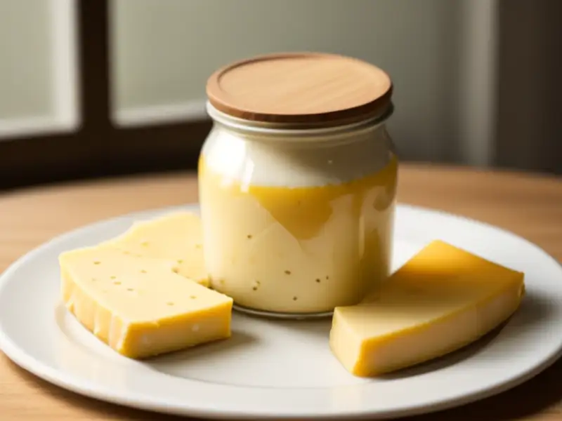 Krukkeost, queijo de pote norueguês com alcaravia