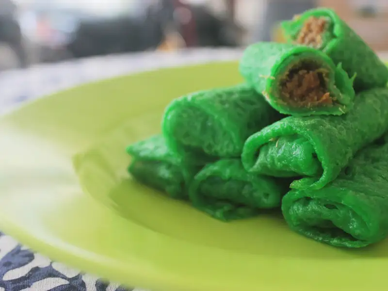 Panquecas, crepes indonésias doces