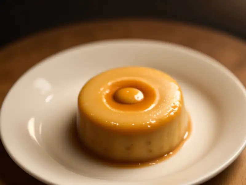 Kugel de aletria com caramelo e pimenta