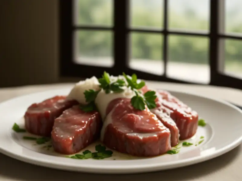 Lamb chops in the style of Olot