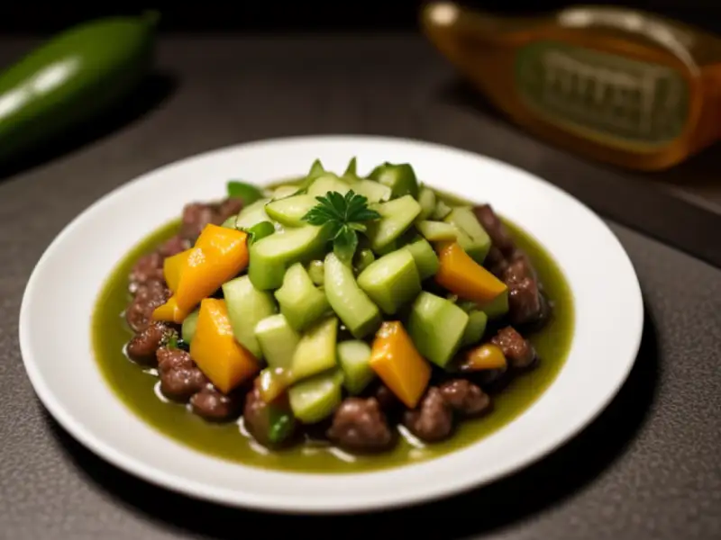 Lieu noir aux légumes