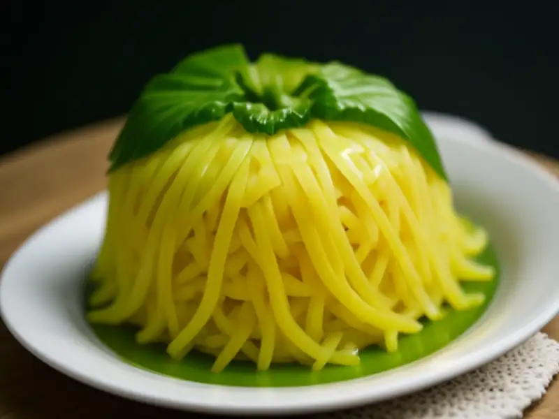 Mamão verde salteado com coco