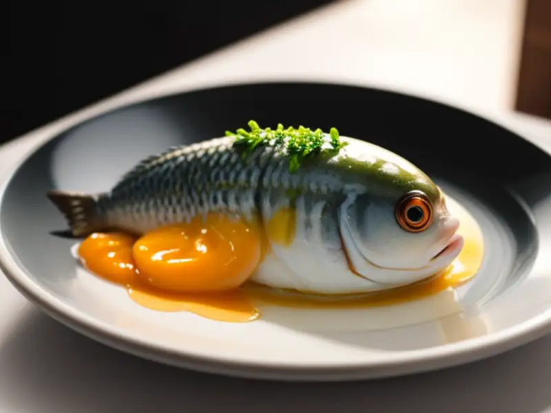 Sweet and savory glazed mandarin fish