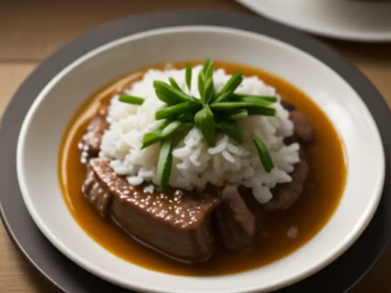 Manzo brasato nel latte di cocco
