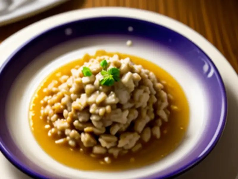 Maqluba de frango e berinjela, arroz virado do Levante