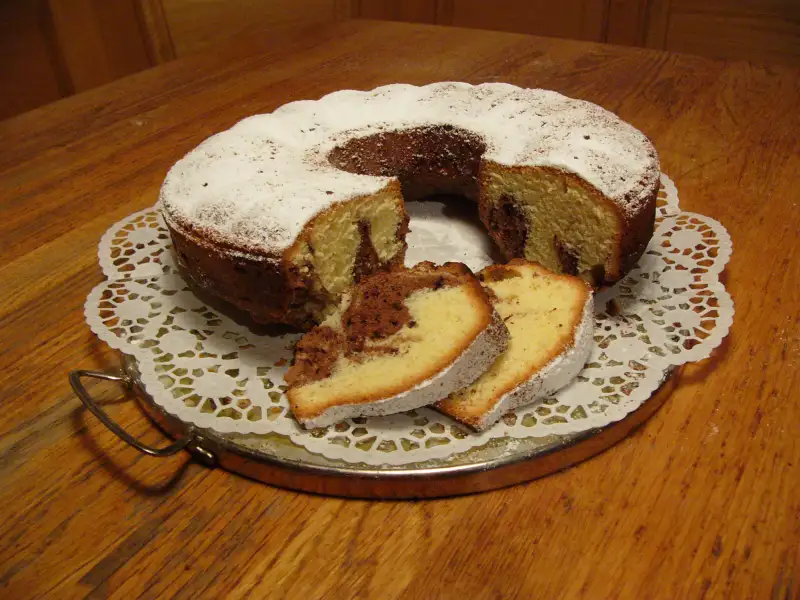 Marbrierter Kuchen