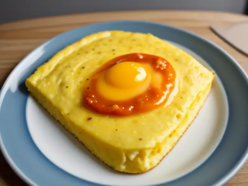 Matambre manchego, omelete em molho picante