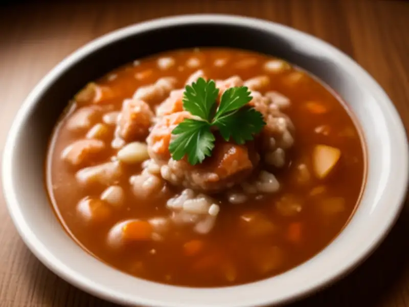 Meatball soup