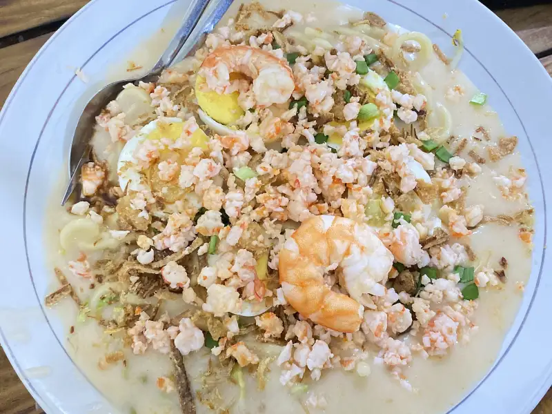 Mie celor, nouilles de Palembang au lait de coco
