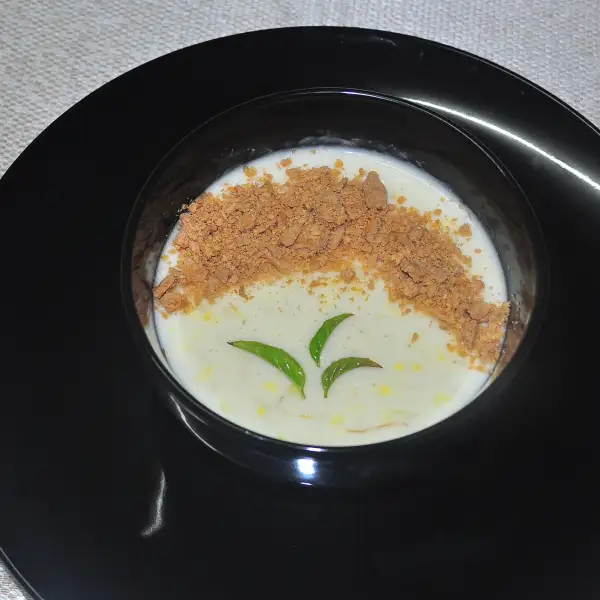 Milho com leite de coco, arroz glutinoso e jacquier.