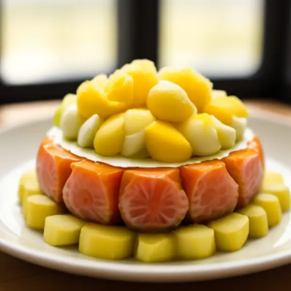 Salade Mimosa met vis in blik