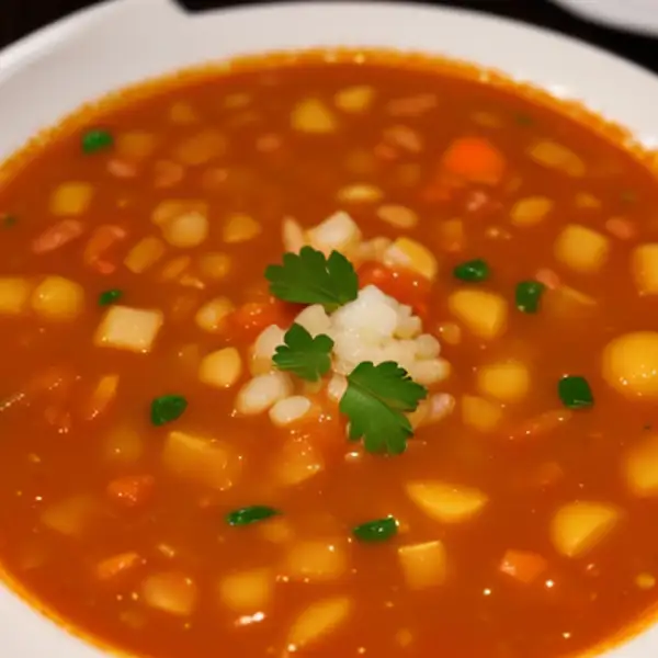 Minestrone persan aux saucisses