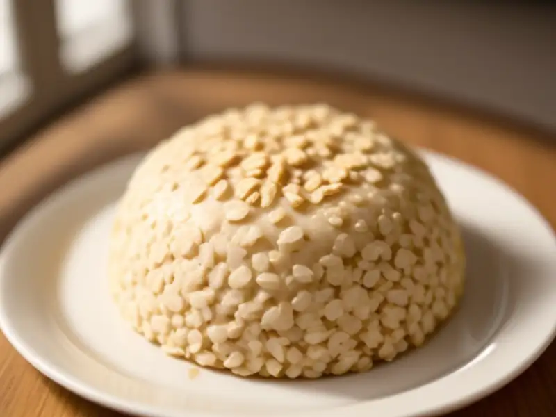 Mingau de semolina com leite