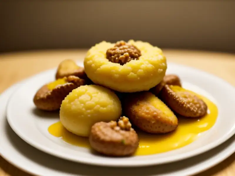 Morilles, French-style fried potatoes with maize semolina