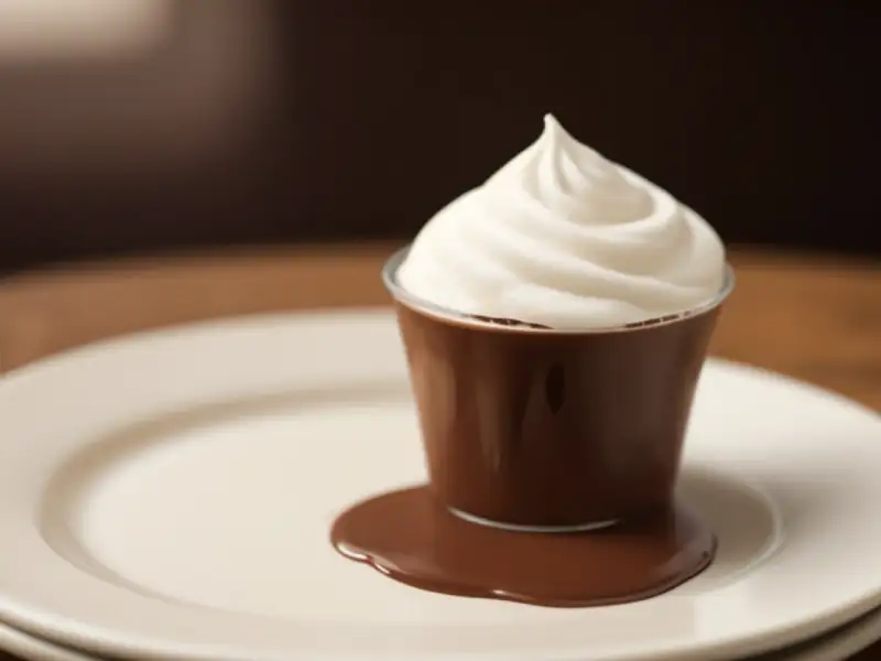 Mousse al cioccolato e crema irlandese Baileys