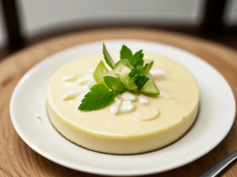Mousse de banana com limão e anis-estrelado