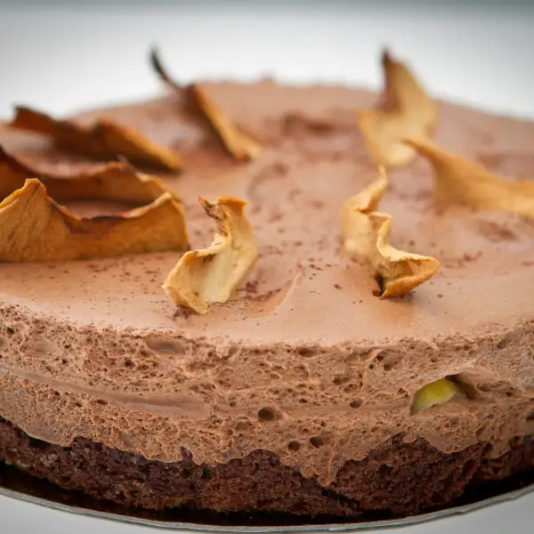 Mousse de chocolate negro y crema