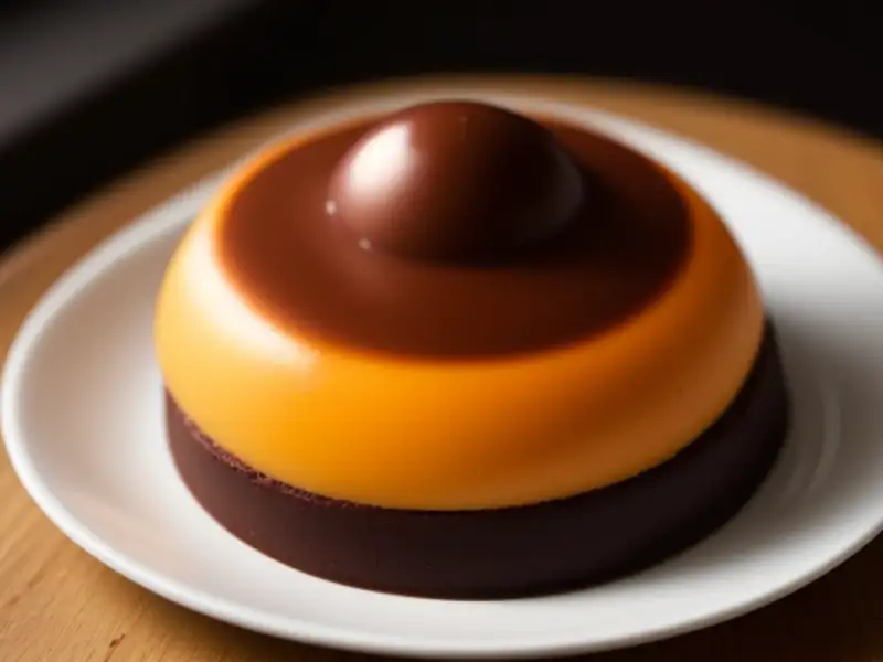 Mousse de chocolate negro y naranja
