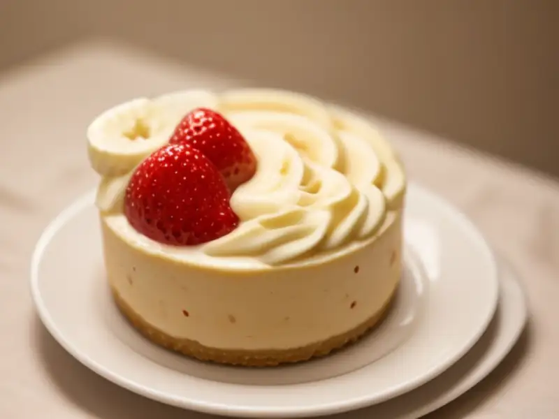 Mousse aux fraises et à la banane