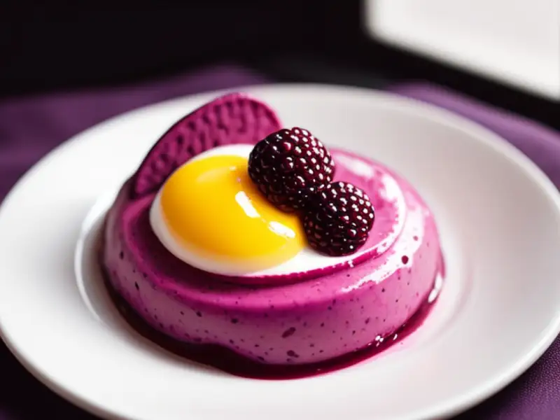 Mousse de framboesa com iogurte