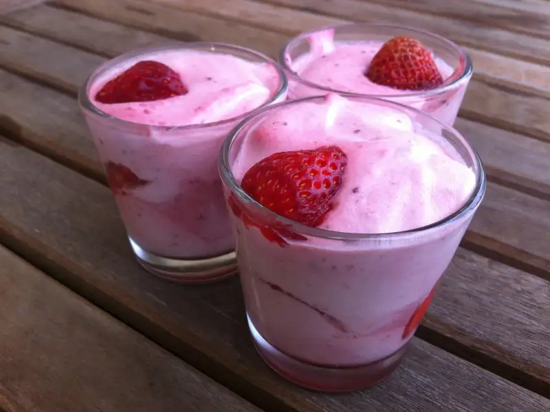 Mousse de fresas
