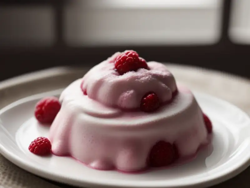 Mousse de frutas vermelhas