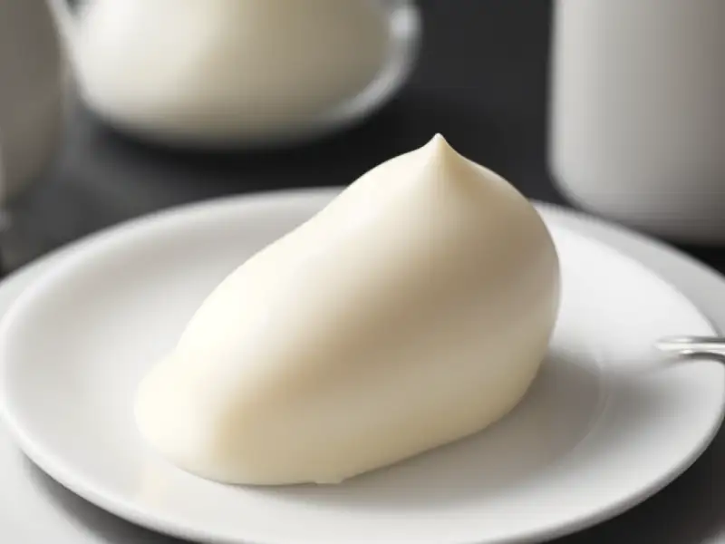 Mousse de iogurte feita no sifão