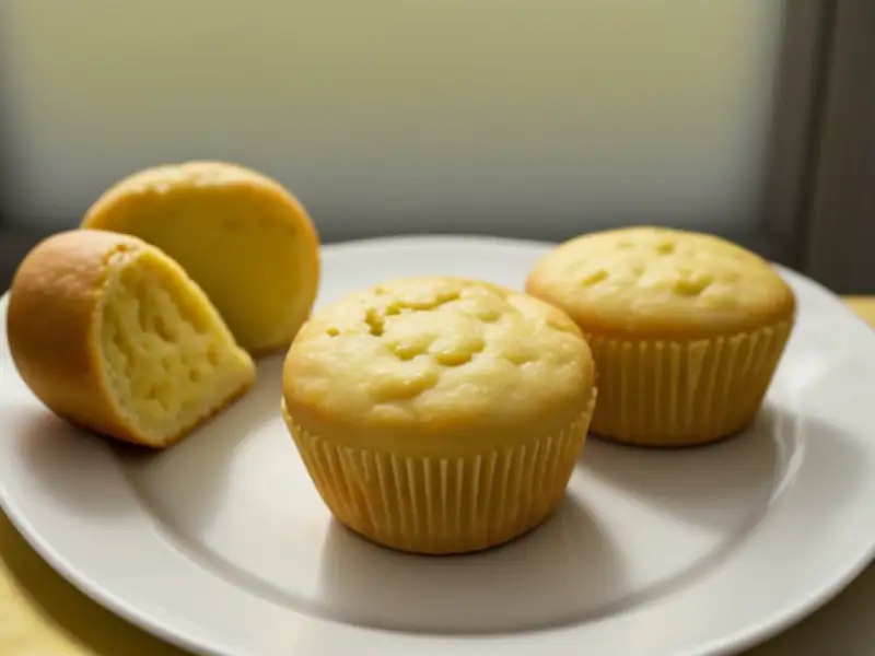 Muffins met een marsepein-smaak